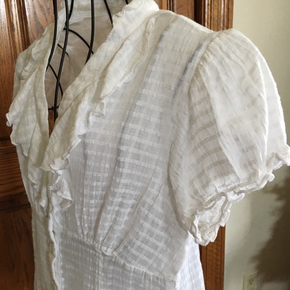 Cute Top 100% cotton with belt - Picture 4 of 8